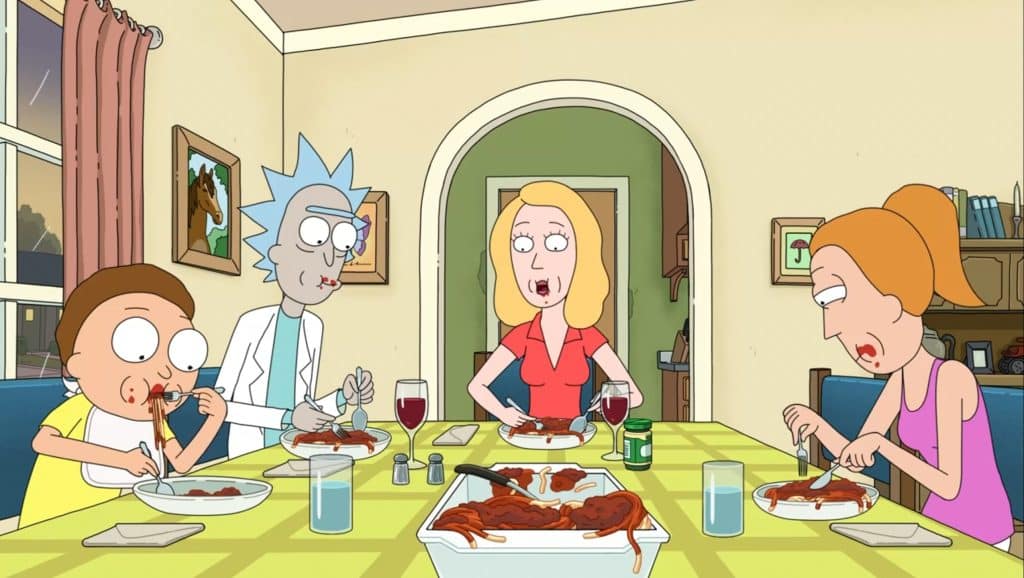 A shot from the movie Rick & Morty