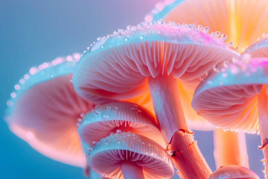 Colorful nootropic mushrooms